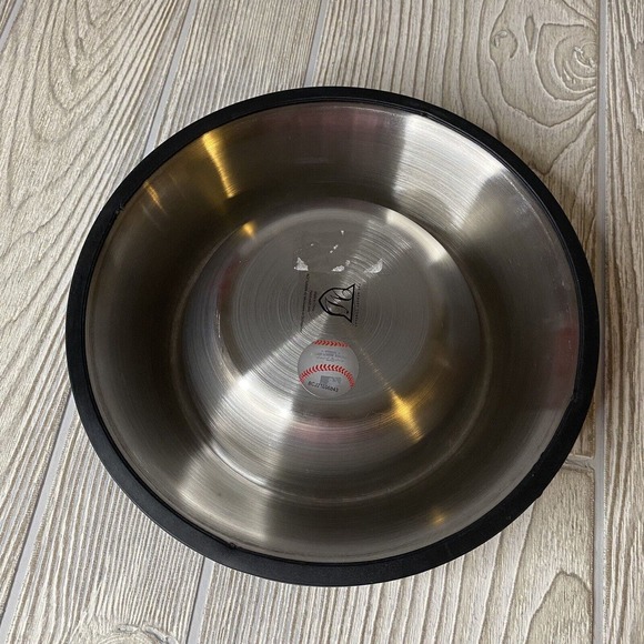 Cleveland Guardians Logo Non Slip Dog Cat Food Water Bowl Stainless Steel New - Picture 4 of 5